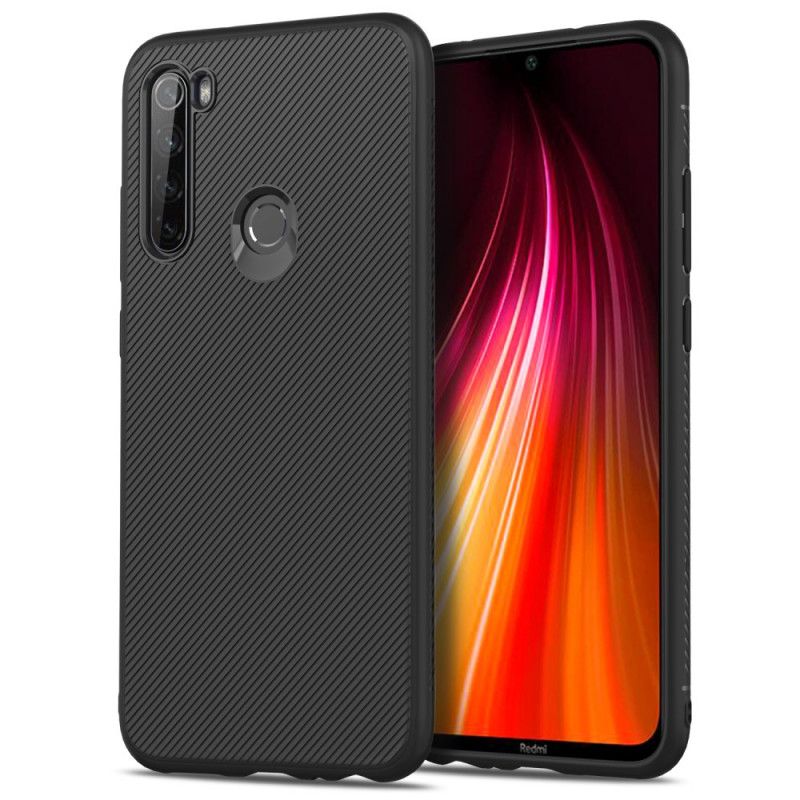 Cover Hoesje Xiaomi Redmi Note 8 Zwart Telefoonhoesje Keperstof Uit De Jazz-Serie