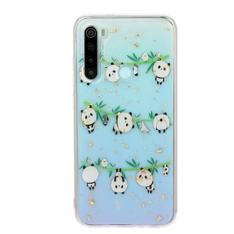 Hoesje voor Xiaomi Redmi Note 8 Panda'S Aan De Waslijn