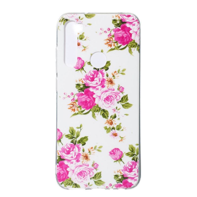 Hoesje Xiaomi Redmi Note 8 Fluorescerende Vrijheidsbloemen