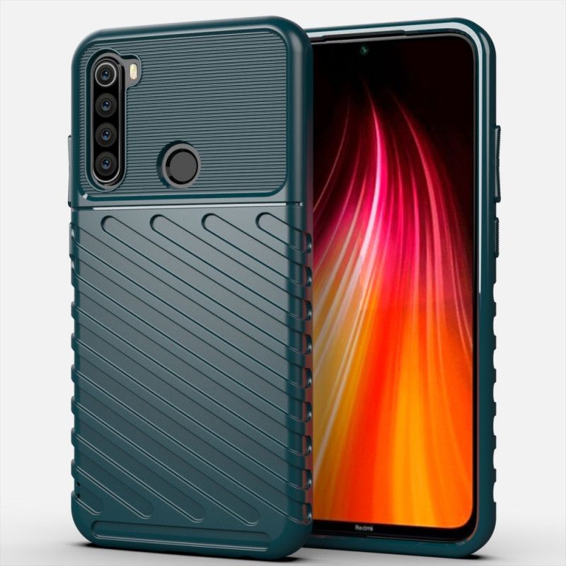 Hoesje Xiaomi Redmi Note 8 Groen Zwart Donderreeks