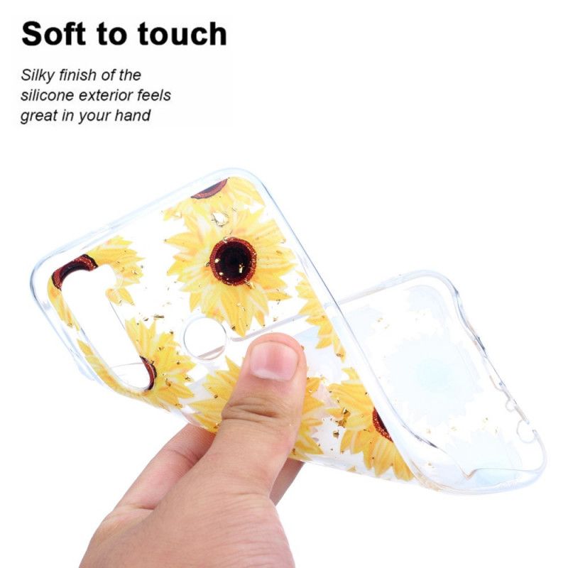 Hoesje Xiaomi Redmi Note 8 Meerdere Zonnebloemen