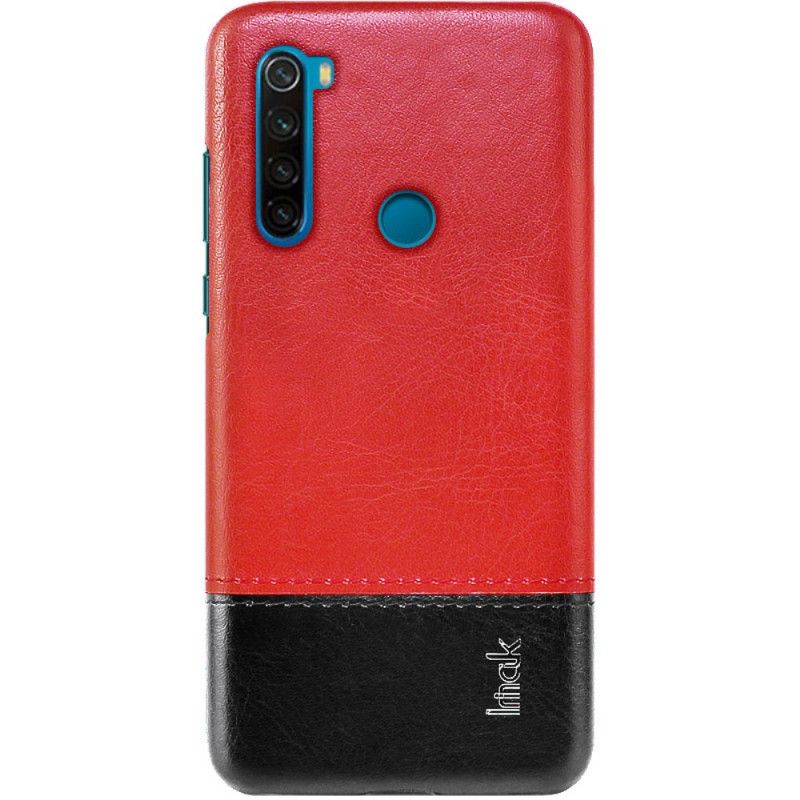 Hoesje Xiaomi Redmi Note 8 Rood Imak Ruiyi Serie Leereffect