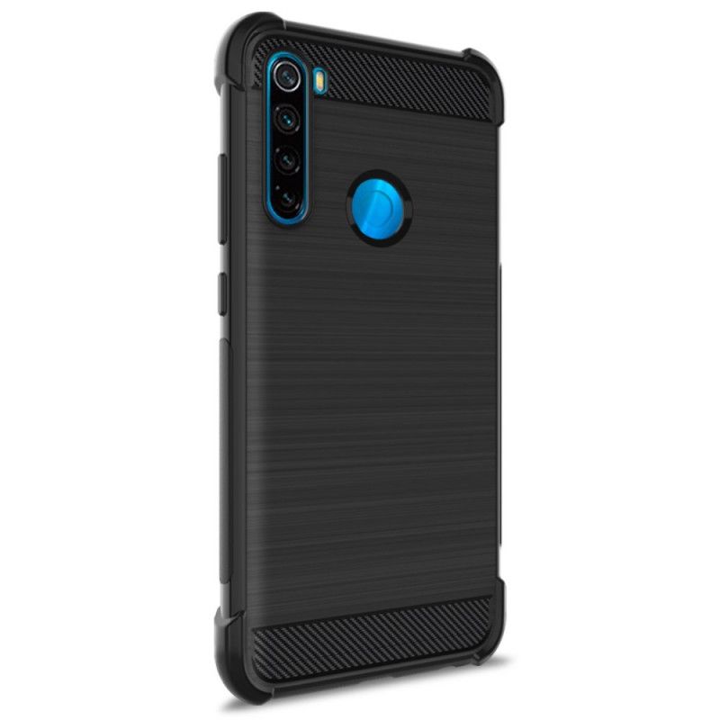 Hoesje Xiaomi Redmi Note 8 Telefoonhoesje Imak Geborsteld Koolstofvezel