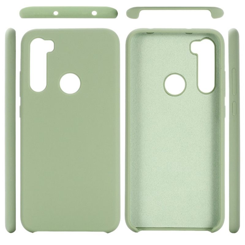 Hoesje Xiaomi Redmi Note 8 Wit Zwart Siliconenvloeistof