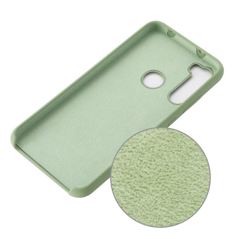 Hoesje Xiaomi Redmi Note 8 Wit Zwart Siliconenvloeistof