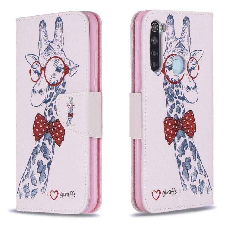 Leren Hoesje voor Xiaomi Redmi Note 8 Nerdgiraf