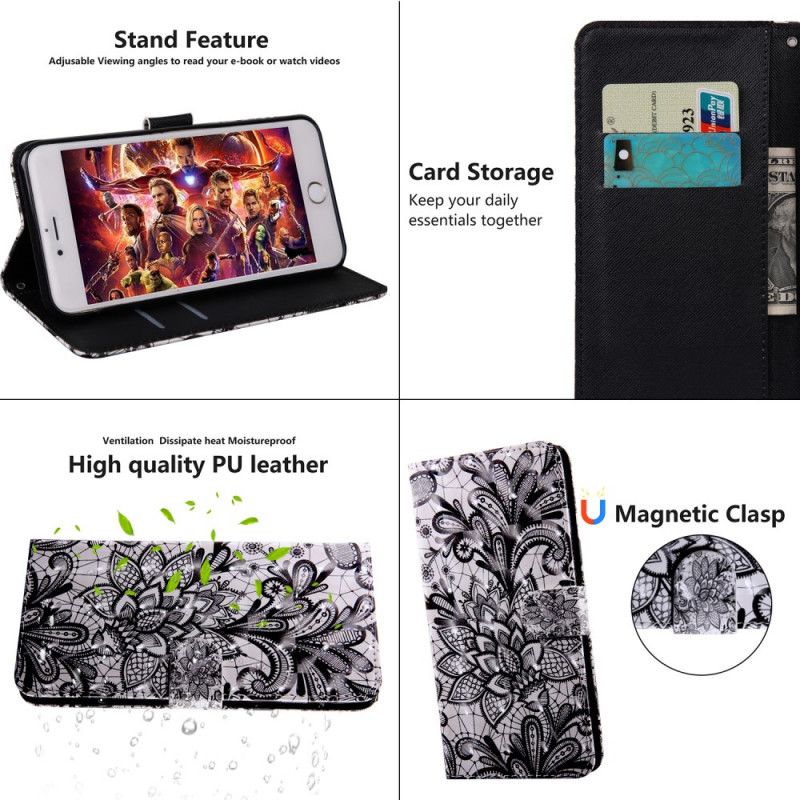 Leren Hoesje Xiaomi Redmi Note 8 Volledig Kant