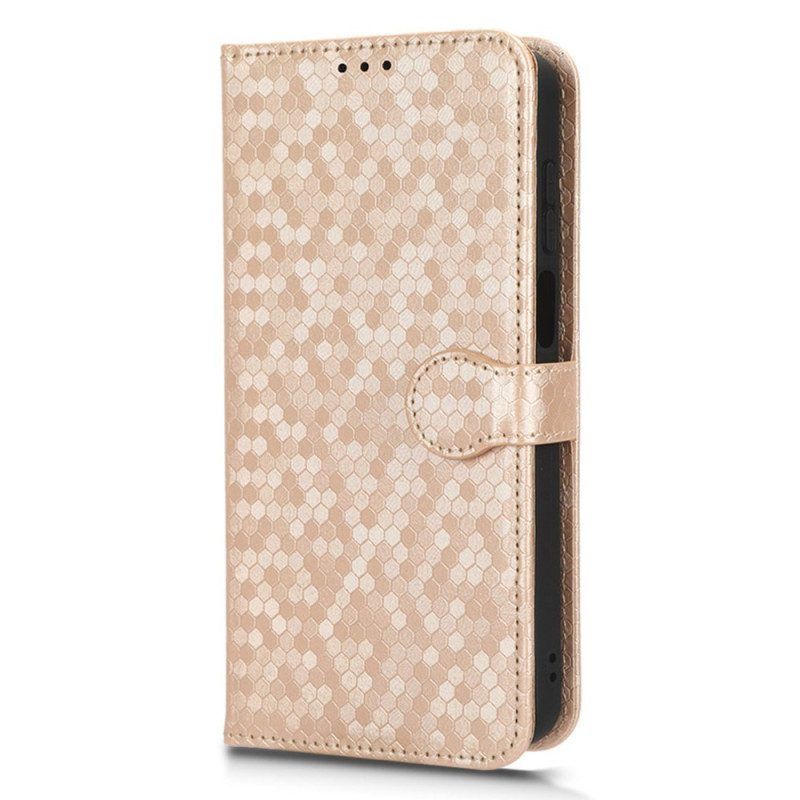 Folio-hoesje voor Moto G73 5G Met Ketting 3d Strappy-ontwerp