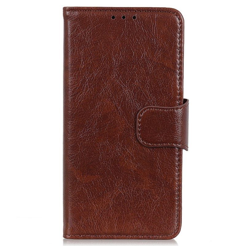 Folio-hoesje voor Moto G73 5G Nappa Splitleer