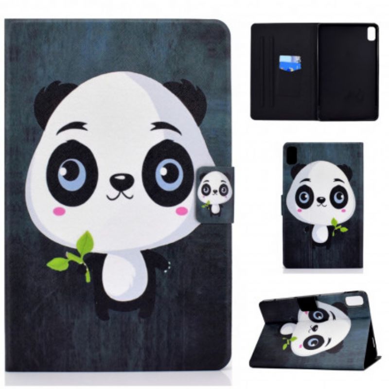Leren Hoesje Huawei Matepad New Kleine Panda Bescherming Hoesje