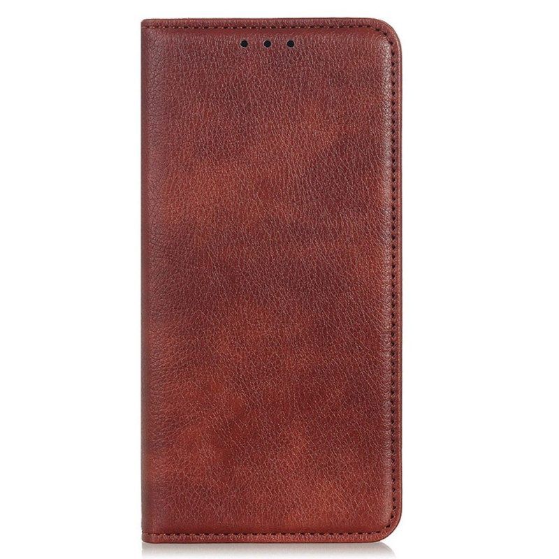 Bescherming Hoesje voor Samsung Galaxy M13 Folio-hoesje Litchi Splitleer