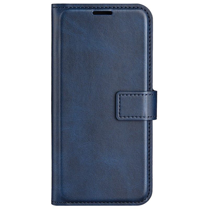 Folio-hoesje voor Samsung Galaxy M13 Slank Leereffect