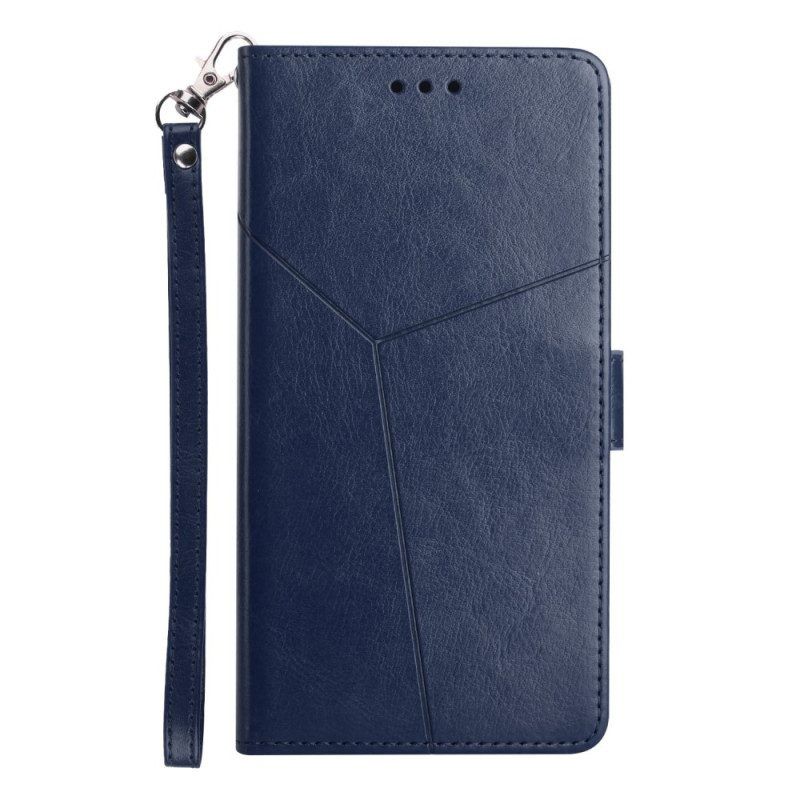 Folio-hoesje voor Samsung Galaxy M13 Stijl Leer Y Design