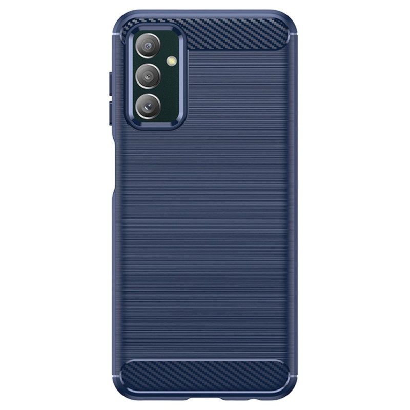 Hoesje voor Samsung Galaxy M13 Geborstelde Koolstofvezel