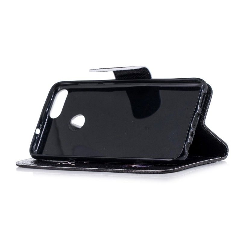 Cover Folio-hoesje Huawei P Smart Telefoonhoesje Gevaarlijke Beer