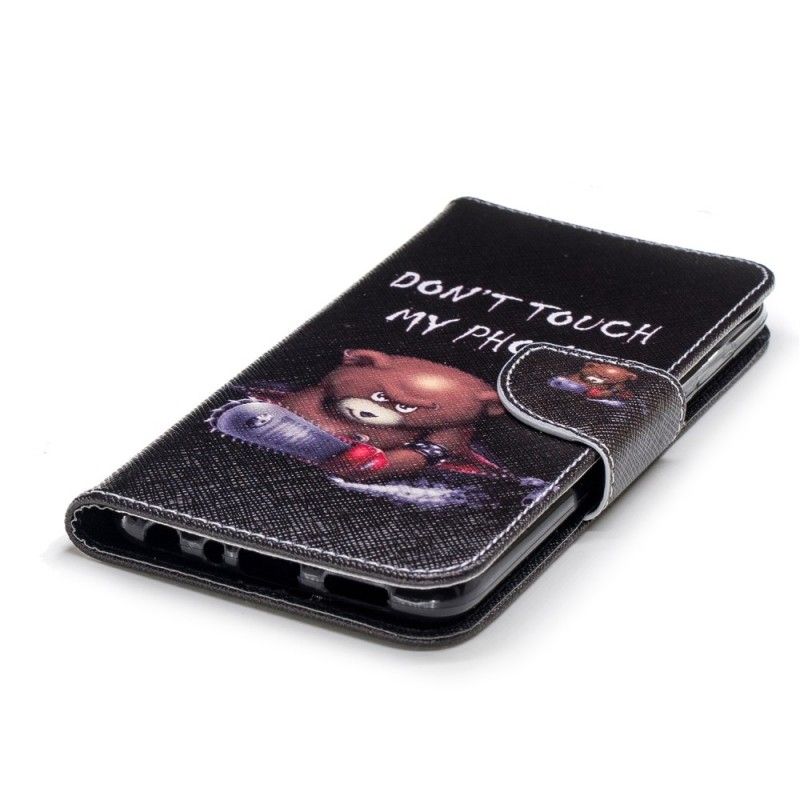 Cover Folio-hoesje Huawei P Smart Telefoonhoesje Gevaarlijke Beer