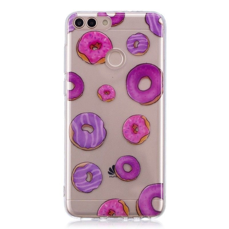 Hoesje Huawei P Smart Transparante Donuts Waaier