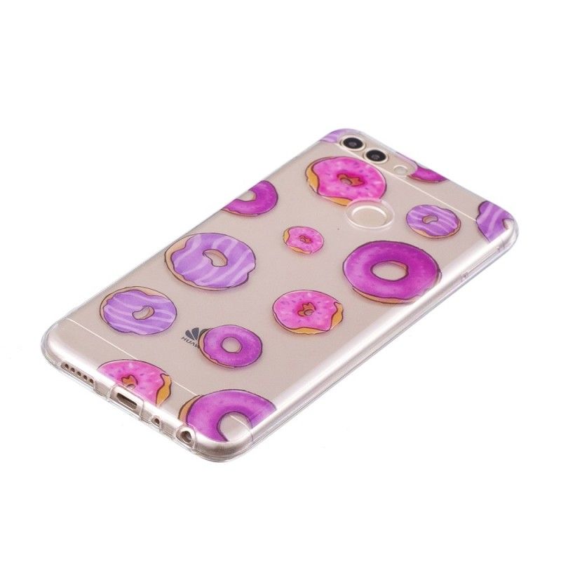 Hoesje Huawei P Smart Transparante Donuts Waaier