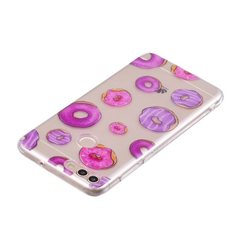 Hoesje Huawei P Smart Transparante Donuts Waaier