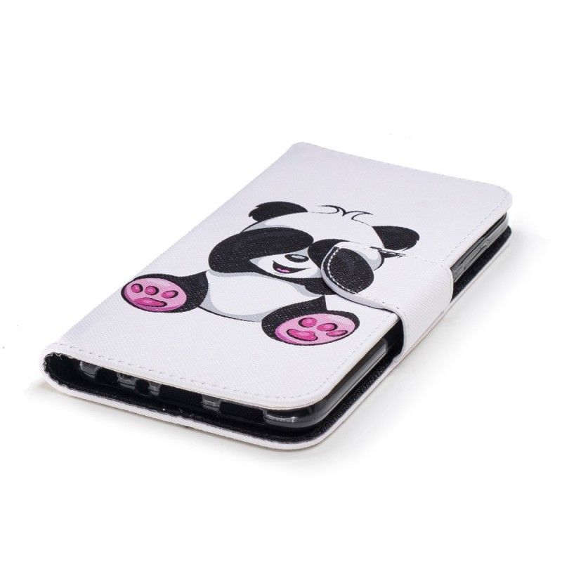 Leren Hoesje voor Huawei P Smart Leuke Panda