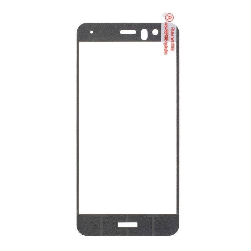 Bescherming Van Gehard Glas Huawei P10 Lite Wit Zwart