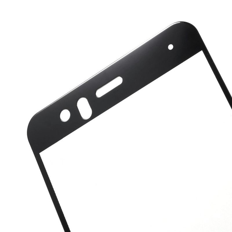 Bescherming Van Gehard Glas Huawei P10 Lite Wit Zwart