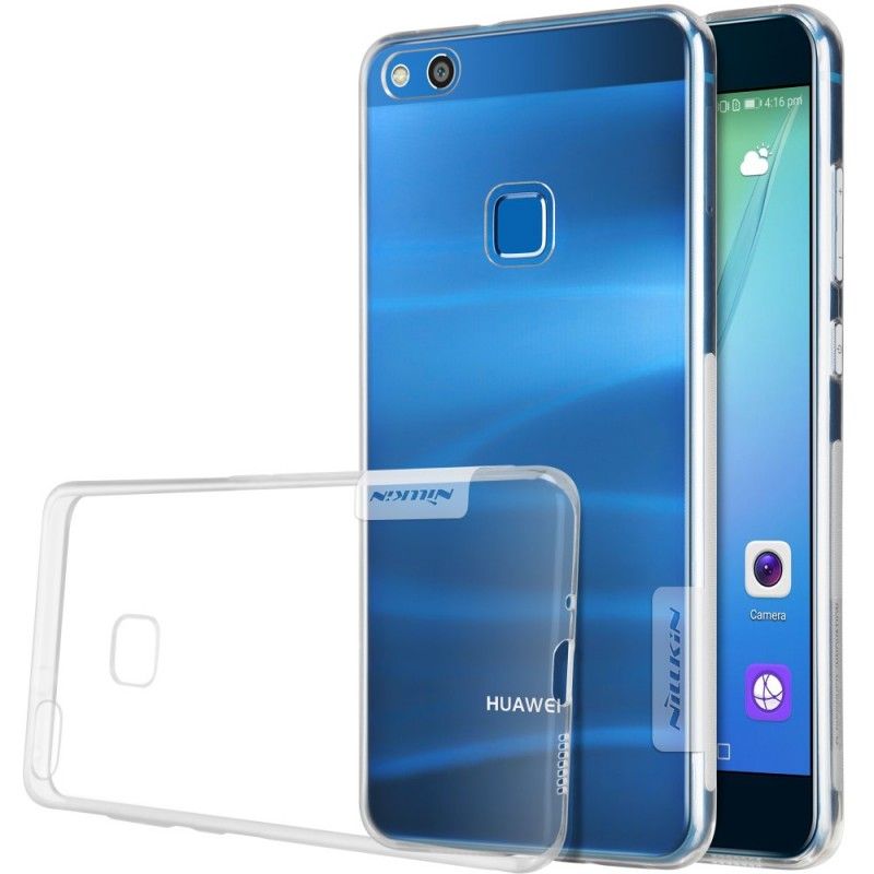 Cover Hoesje Huawei P10 Lite Grijs Telefoonhoesje Transparant Nillkin