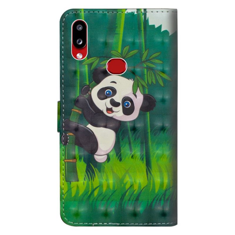 Bescherming Hoesje Samsung Galaxy A10s Telefoonhoesje Lichtvlek Panda En Bamboe