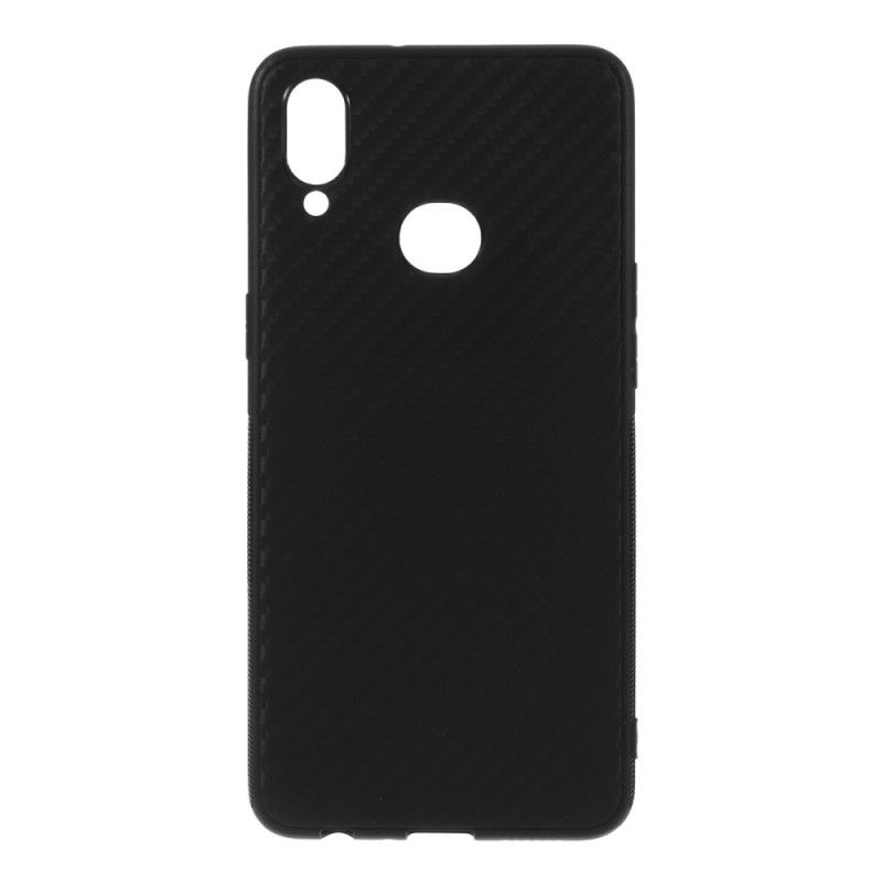 Case Hoesje Samsung Galaxy A10s Telefoonhoesje Enkele Koolstofvezel