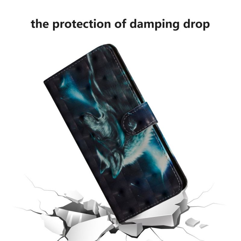 Cover Folio-hoesje Samsung Galaxy A10s Telefoonhoesje Majestueuze Lichtvlek Van Wolf