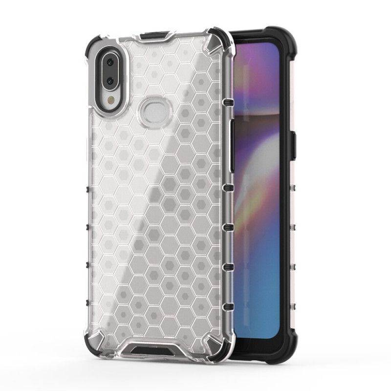 Cover Hoesje Samsung Galaxy A10s Grijs Wit Telefoonhoesje Honingraatstijl