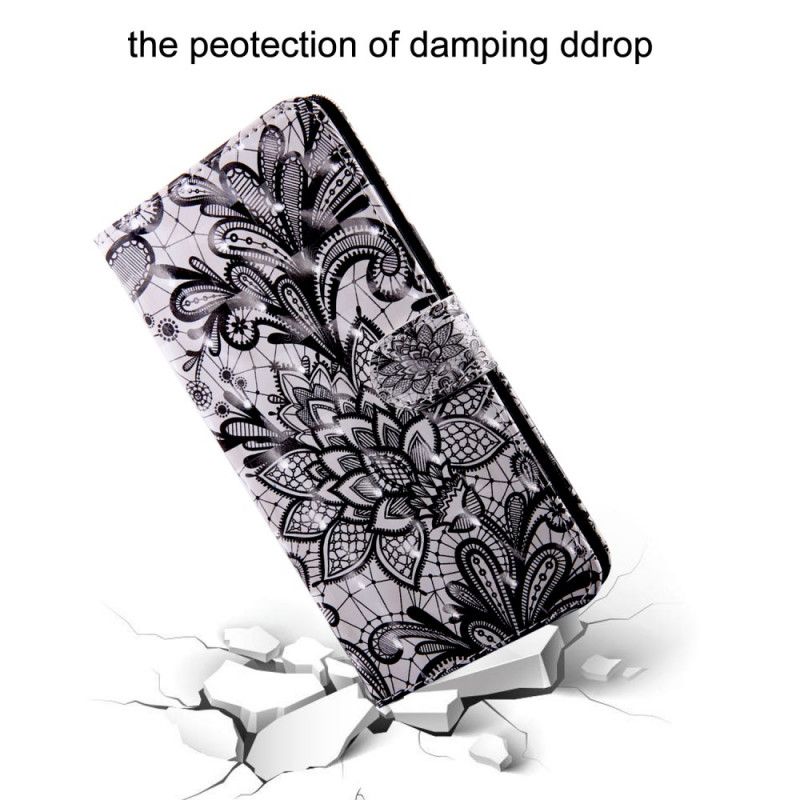 Flip Case Leren Samsung Galaxy A10s Lichte Vlekkant