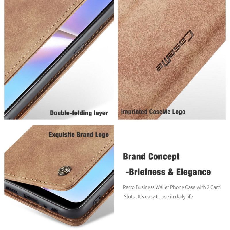 Folio-hoesje voor Samsung Galaxy A10s Donkerblauw Zwart Kunstlederen Etui