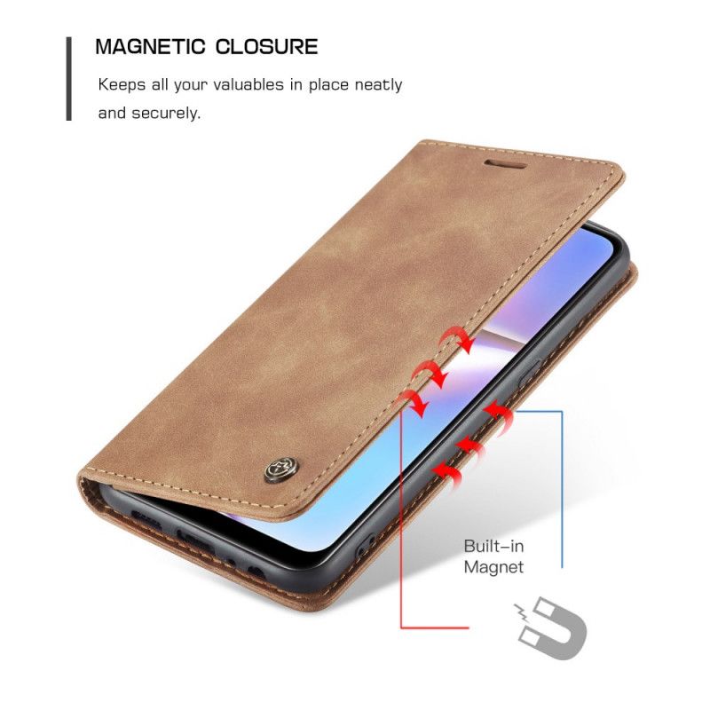 Folio-hoesje voor Samsung Galaxy A10s Donkerblauw Zwart Kunstlederen Etui