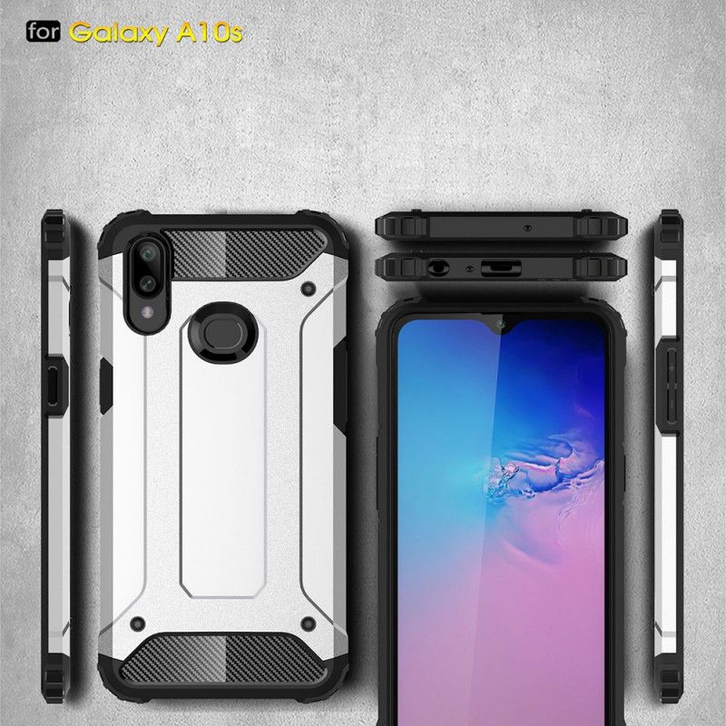 Hoesje Samsung Galaxy A10s Rood Zwart Overlevende