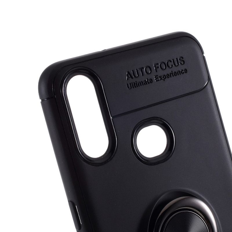 Hoesje Samsung Galaxy A10s Rood Zwart Roterende Ring