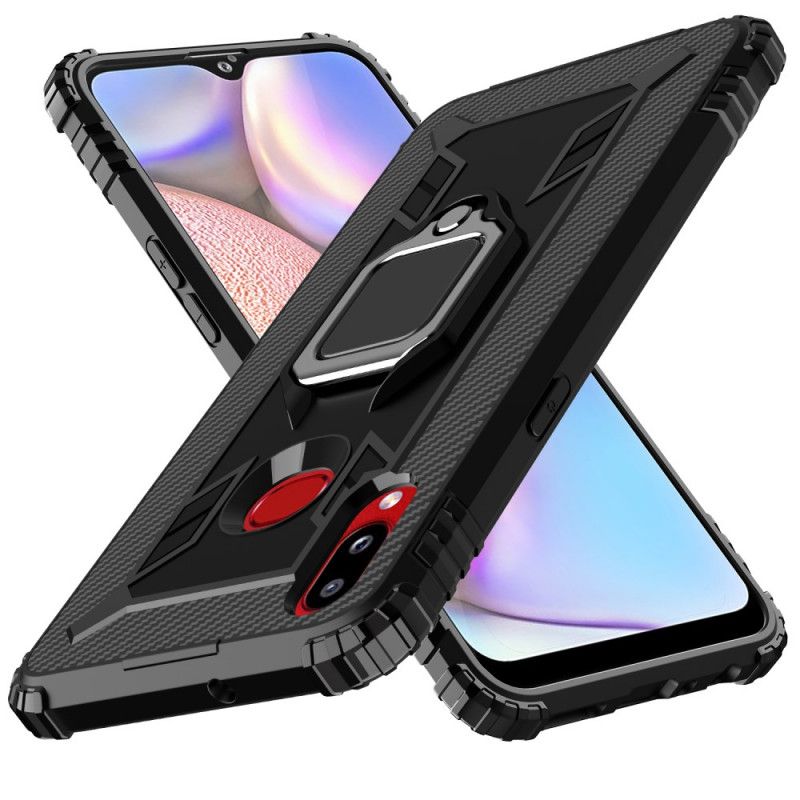 Hoesje Samsung Galaxy A10s Telefoonhoesje Ring En Koolstofvezel