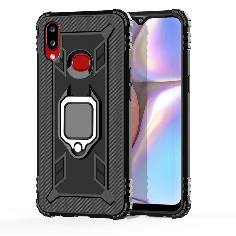 Hoesje Samsung Galaxy A10s Telefoonhoesje Ring En Koolstofvezel
