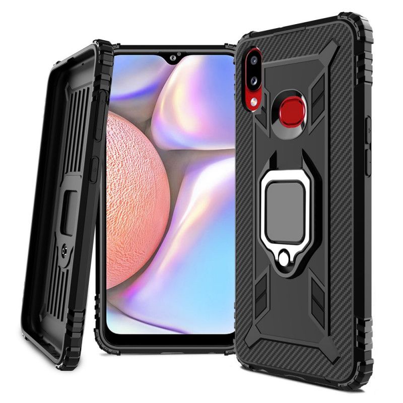 Hoesje Samsung Galaxy A10s Telefoonhoesje Ring En Koolstofvezel