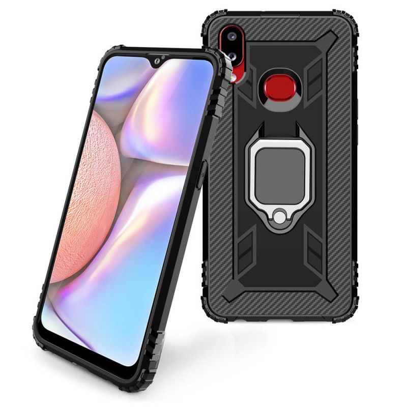 Hoesje Samsung Galaxy A10s Telefoonhoesje Ring En Koolstofvezel
