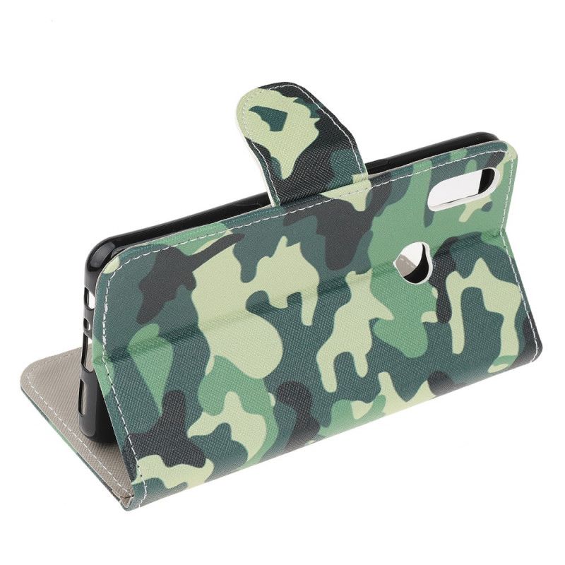 Leren Hoesje Samsung Galaxy A10s Militaire Camouflage