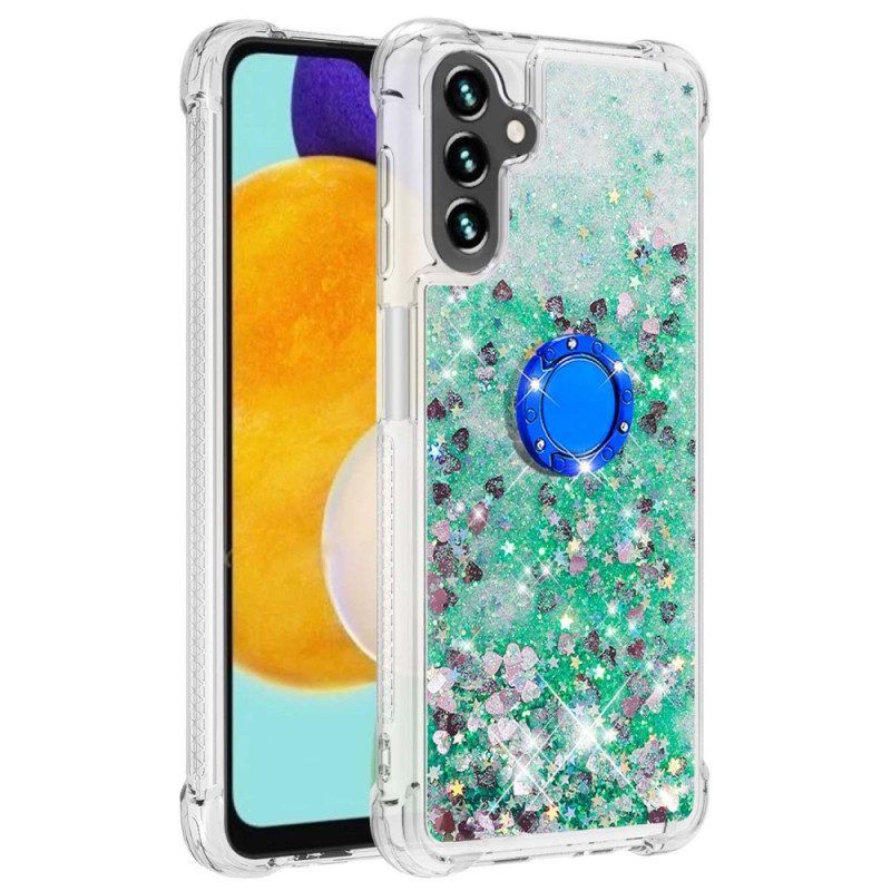 Hoesje voor Samsung Galaxy A54 5G Pailletten Met Ringsteun