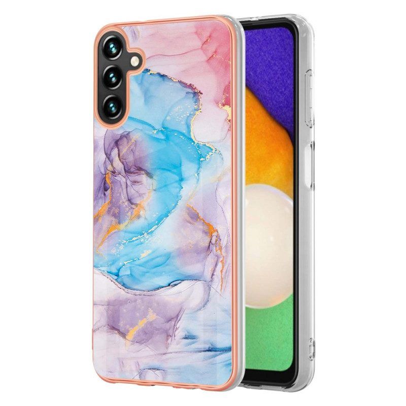 Hoesje voor Samsung Galaxy A54 5G Waterverf Marmer