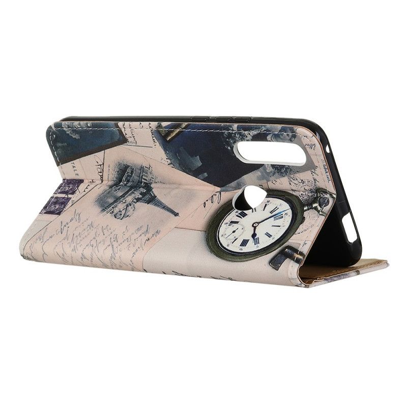 Cover Folio-hoesje Huawei P40 Lite E / Y7p Telefoonhoesje Eiffeltoren Van De Dichter