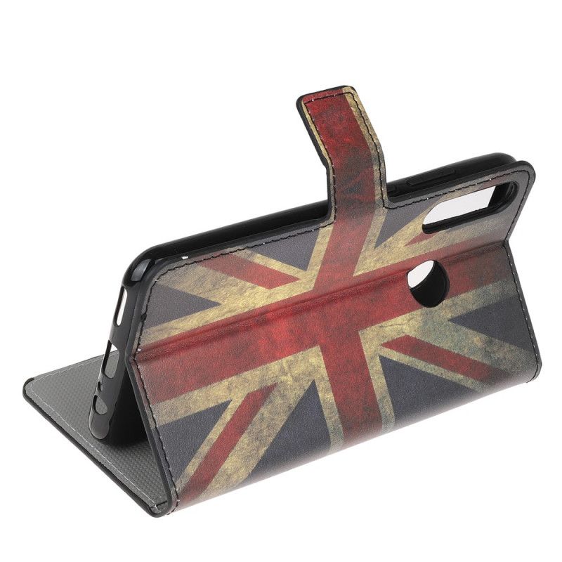 Flip Case Leren Huawei P40 Lite E / Y7p Engelse Vlag