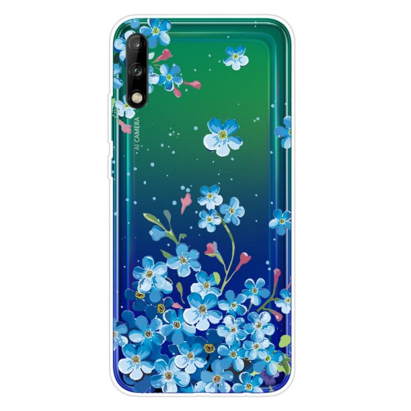 Hoesje Huawei P40 Lite E / Y7p Boeket Blauwe Bloemen