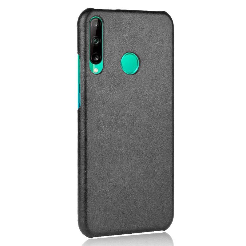 Hoesje Huawei P40 Lite E / Y7p Grijs Zwart Prestatie Lychee Leereffect