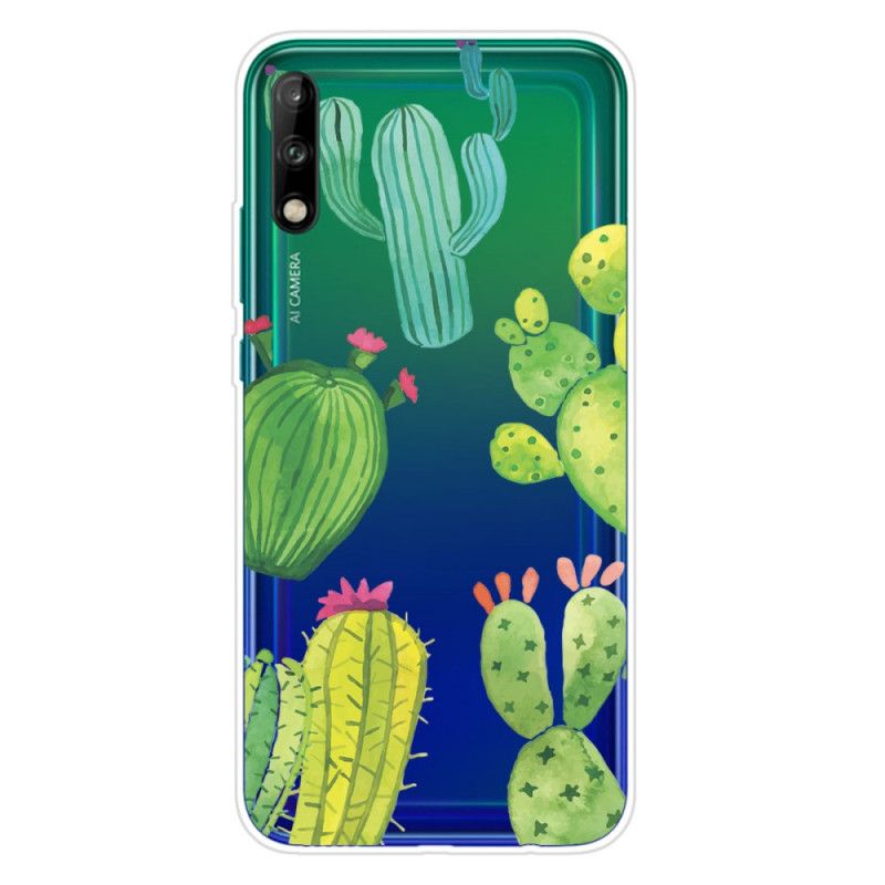 Hoesje voor Huawei P40 Lite E / Y7p Aquarel Cactus