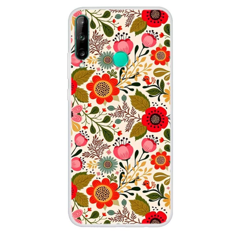 Hoesje voor Huawei P40 Lite E / Y7p Bloementapijt