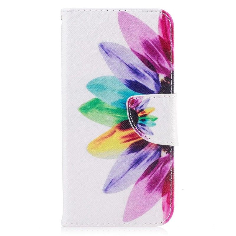 Bescherming Hoesje iPhone X Telefoonhoesje Aquarelbloem